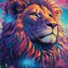 Löwe im Farbenwind - Puzzle 1000 Teile