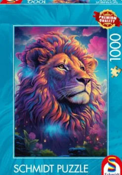 Löwe im Farbenwind - Puzzle 1000 Teile
