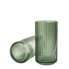 Lyngby Vase 20cm glass green