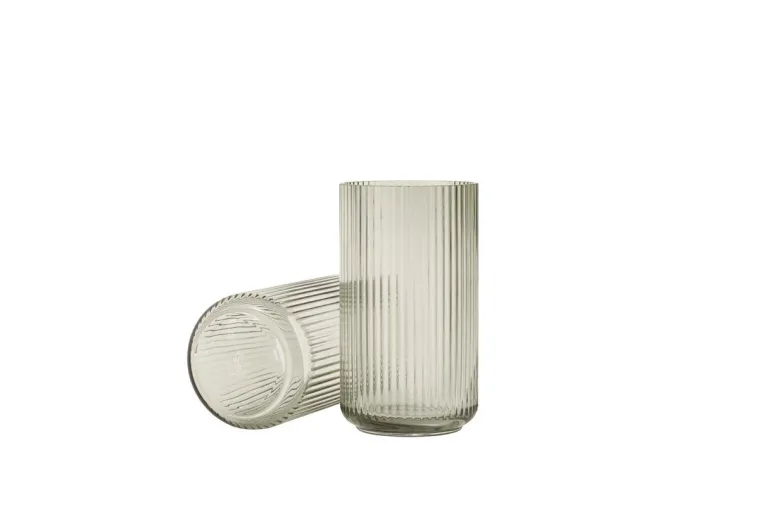 Lyngby Vase 31cm glass smoke