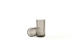 Lyngby Vase 20cm glass smoke