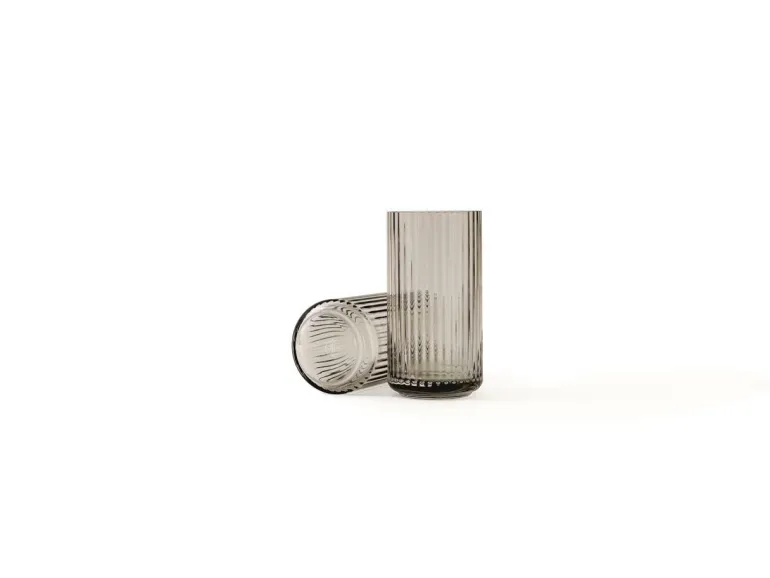 Lyngby Vase 20cm glass smoke