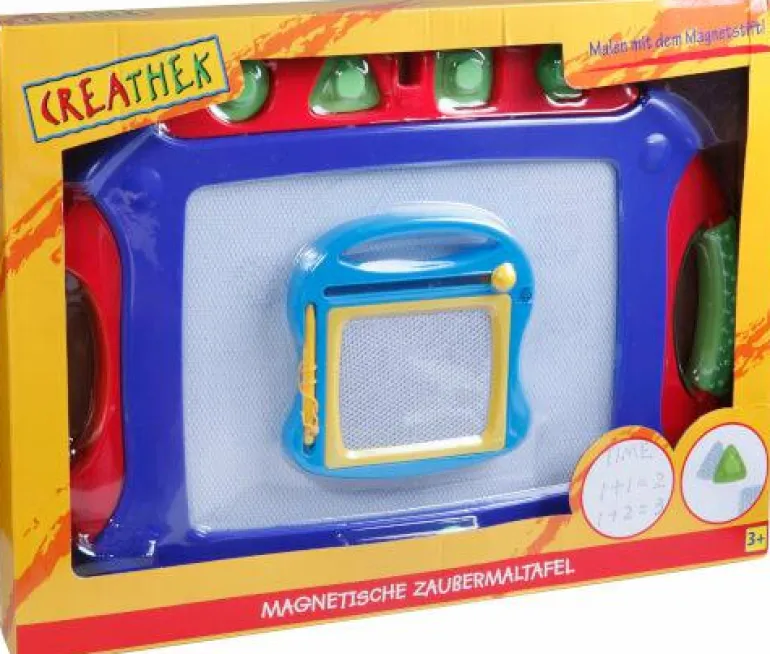 Magnet Maltafel 2 in 1 mit 4 Stempel