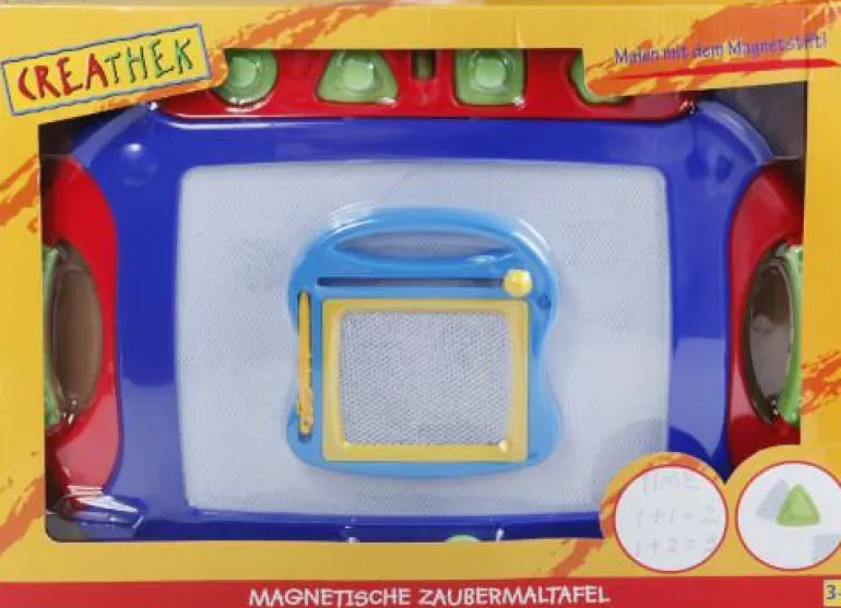 Magnet Maltafel 2 in 1 mit 4 Stempel