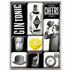 Magnet-Set (9-tlg) »Gin Tonic«
