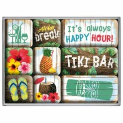 Magnet-Set (9-tlg) »Tiki Bar«