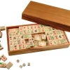 Mah Jongg, aus Holz, mit arabischen Zahlen