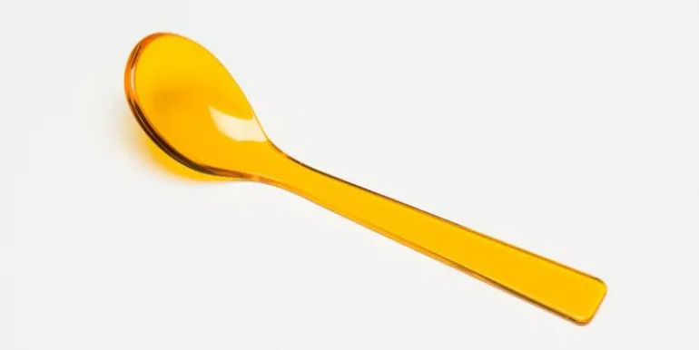 Marmeladenlöffel gelb transparent