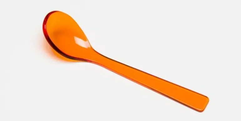 Marmeladenlöffel orange transparent