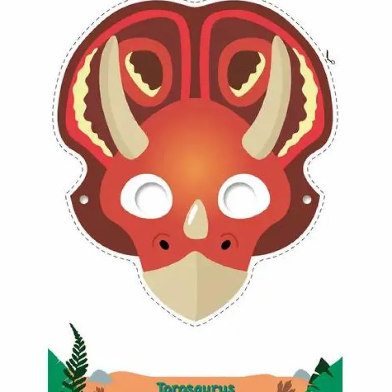 Masken-Malblock Dinos
