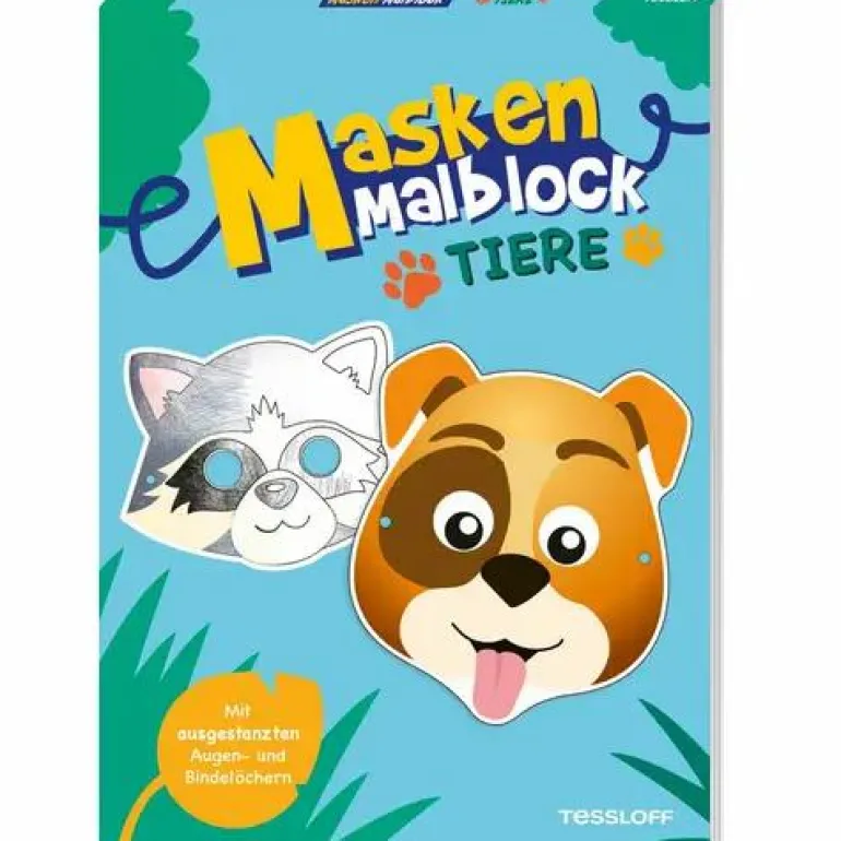 Masken-Malblock Tiere