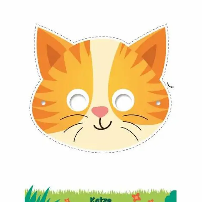 Masken-Malblock Tiere