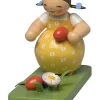 Mädchen im Osternest, Blumenkinder und Freunde