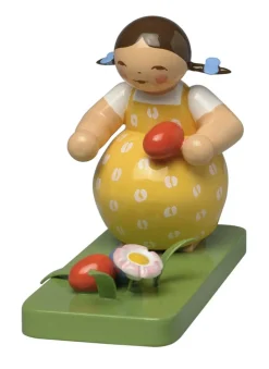 Mädchen im Osternest, Blumenkinder und Freunde