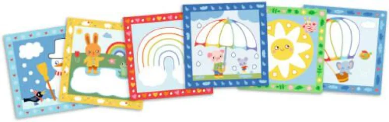 Mein 1. Bastelset: Knüddelbilder Regenbogen (Mini-
