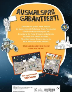 Mein Ausmalstickerbuch Weltraum