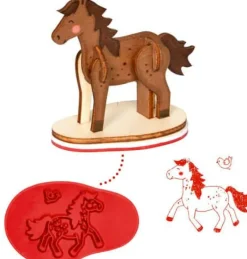 Mein kleiner Ponyhof - 3D-Steckstempel mit Postkar
