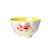 Melamine Bowl with Fish Lavender Print - Small