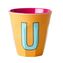 Melamine Cup U Apricot Medium 250ml