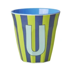 Melamine Cup U Stripes Medium 250ml