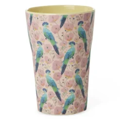 Melamine Cup with Exotic Bird Print - Tall 400ml