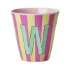 Melamine Cup W Stripes Medium 250ml