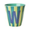 Melamine Cup W Stripes Medium 250ml