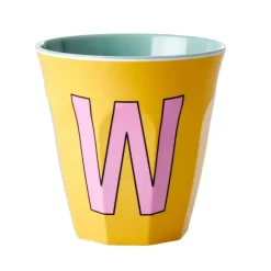 Melamine Cup W Yellow Medium 250ml
