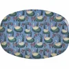 Melamine Rectangular Plate with Swan Lake Teller r