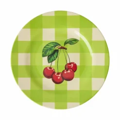 Melamine Side Plate with Love Therapy Cherry Print