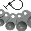 Messlöffel Set Silikon 5teilig Flint Grey