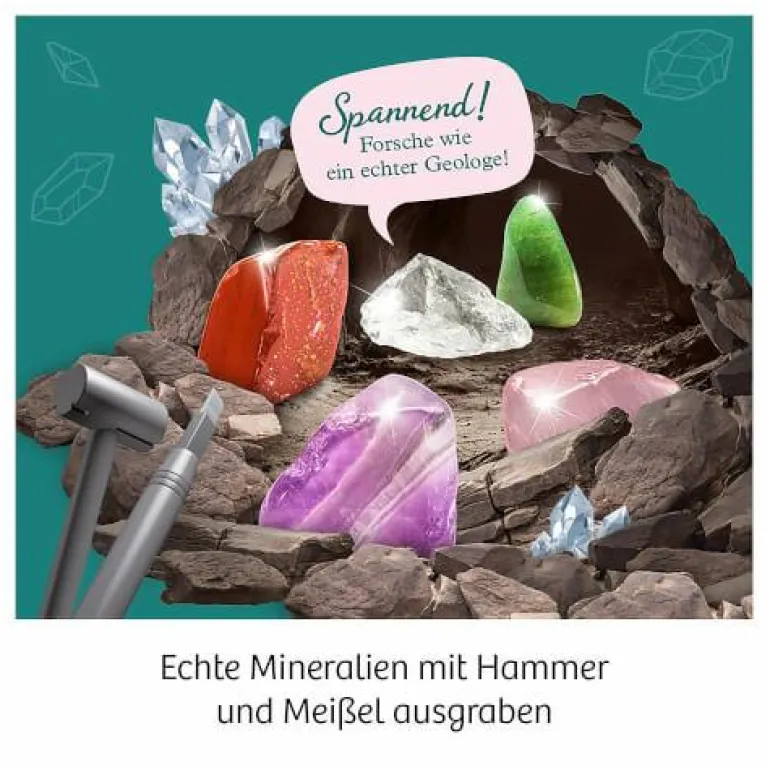 Mineralien- Grabe echte Mineralien aus
