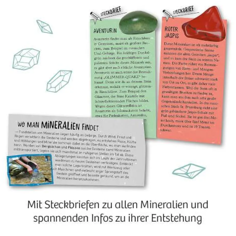 Mineralien- Grabe echte Mineralien aus