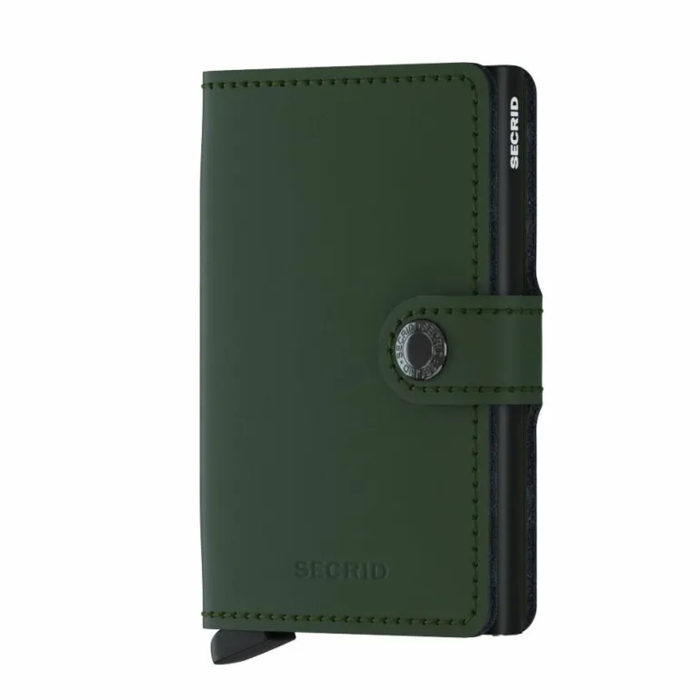 Mini Wallet Matte green-black