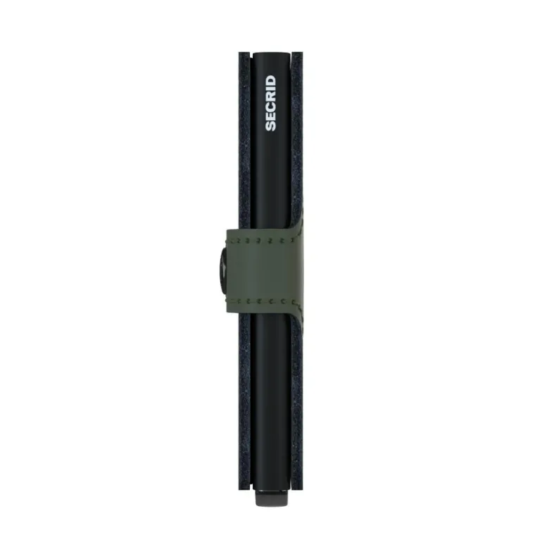 Mini Wallet Matte green-black