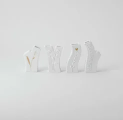 Miniblumen Vasen Set Glücksbringer 3x1,8x7cm