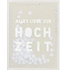 Minikarte „Alles Liebe zur Hochzeit"