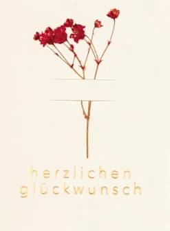 Minikarte „Herzlichen Glückwunsch"