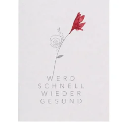 Minikarte „Werd schnell wieder gesund"
