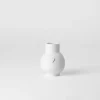 Mini-Kugelvase Herz Silber D.6,7cm H.9cm