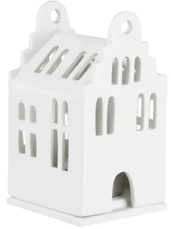 Mini Lichthaus „Giebeldach", 6x6,5x11cm