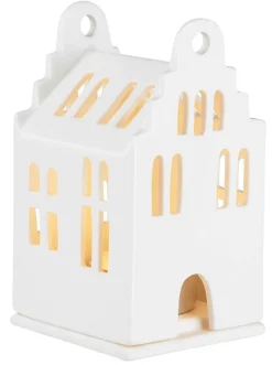 Mini Lichthaus „Giebeldach", 6x6,5x11cm