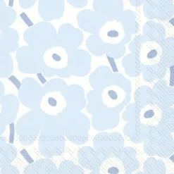 MINI UNIKKO Light Blue Cocktail-Servietten C 55274