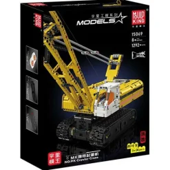 Mould King® 15069 Gelber Raupenkran inkl. RC/Ferns