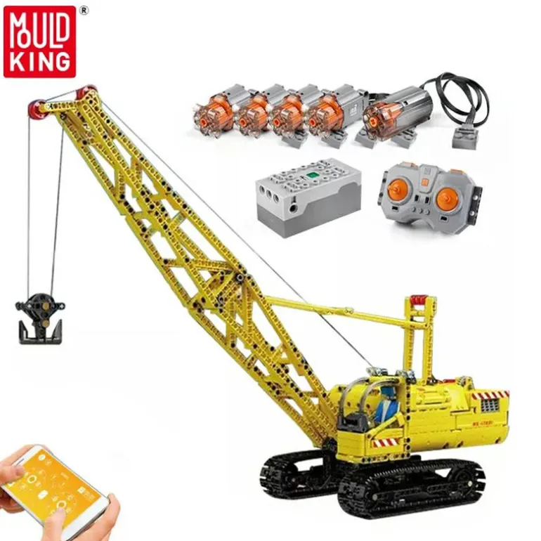 Mould King® 17001 Raupenkran inkl. RC/Fernsteuerun