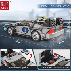Mould King® 27019 Delorean-12 Car + Showcase