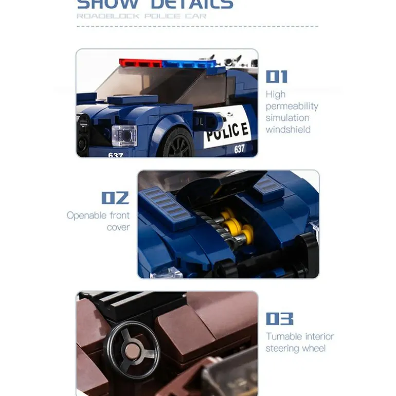 Mould King® 27002 Roadblock 637 + Showcase