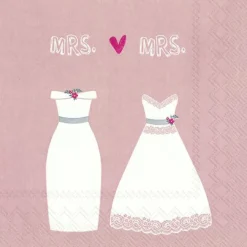 MRS. & MRS. rose Lunch-Servietten L 874350