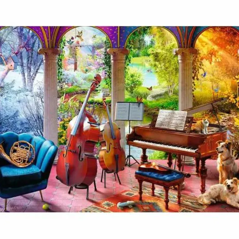 Musikalische Jahreszeiten - Puzzle 100 XL Teile