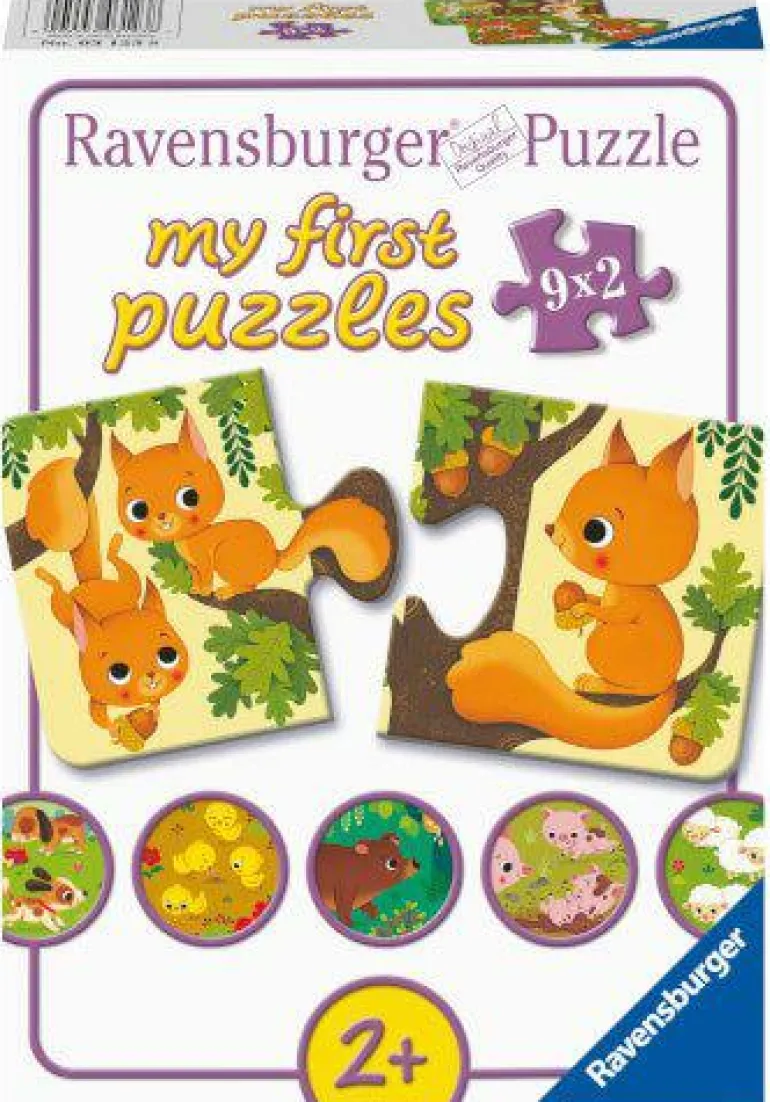 My first: Tiere und ihre Kinder - Puzzle 9x2 Teile